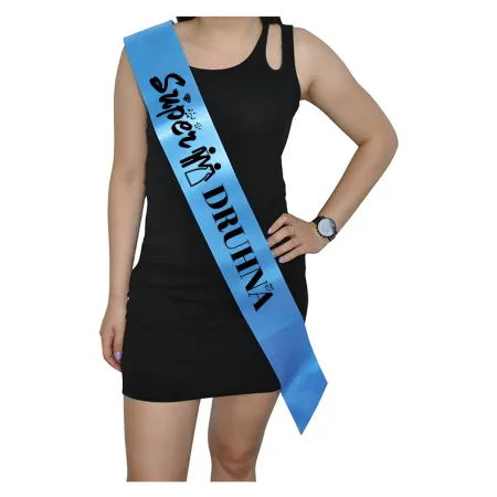 Szarfa NIEBIESKA Ślub Super Druhna